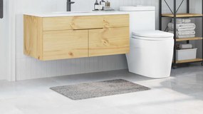 vidaXL Αντιολισθητικό μαξιλάρι μπάνιου Γκρι 60 x 90 cm PP