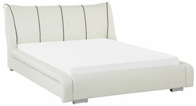 Κρεβάτι Berwyn 724, Διπλό, Άσπρο, 140x200, Οικολογικό δέρμα, Τάβλες για Κρεβάτι, 168x237x97cm, 60 kg | Epipla1.gr