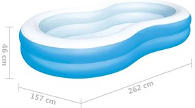 Bestway Πισίνα Big Lagoon 262 x 157 x 46 εκ.