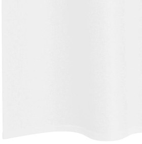 vidaXL Κουρτίνες με κουρτίνες 2 pcs Λευκό 140x175cm Πολυεστέρας