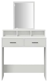 vidaXL Κομμό Υπνοδωματίου Λευκό 79 x 41 x 140 εκ. Επεξεργασμένο ξύλο