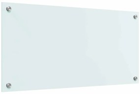 vidaXL Πλάτη κουζίνας Λευκό 80 x 40 cm σκληρυμένο γυαλί