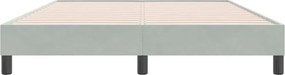 vidaXL Κρεβάτι Boxspring χωρίς Στρώμα Ανοιχτό Γκρι 140x220 εκ.