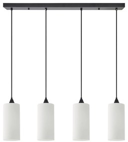 SE21-BL-4-4BL-GL3 ADEPT TUBE Pendant White Glass+