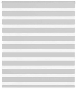 vidaXL Ζέβρα τυφλή Ανοιχτό Γκρι Πλάτος υφάσματος 125,9 εκ. Πολυεστέρας