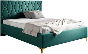 Επενδυμένο κρεβάτι Totti-Smaragdi-160 x 200