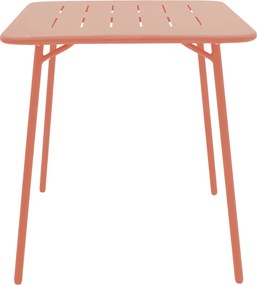 Τραπέζι Moraja pakoworld terracotta μέταλλο 70x70x73εκ