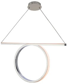 Φωτιστικό Οροφής LED Aca Zero HM98LEDP64CH Chrome