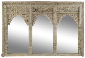 Τοίχο καθρέφτη Home ESPRIT Φυσικό 160 x 12 x 110 cm