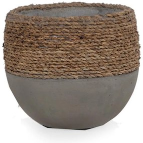 Γλάστρα Concrete S 0830038 19x19x16cm Grey-Natural Soulworks Τσιμέντο