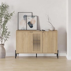 Μπουφές Naive Megapap χρώμα sapphire oak 126x40x80εκ.