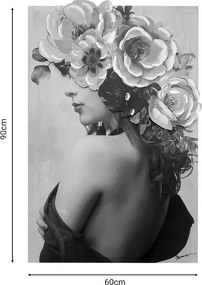 Πίνακας σε καμβά Bezira 3D Inart 60x3x90εκ