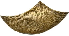 Διακοσμητική Πιατέλα 939-124-051 36x25x7cm Antique Gold Μέταλλο