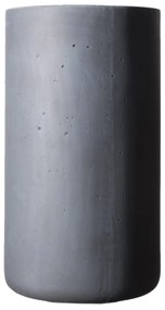 Supergreens Γλάστρα Πήλινη Κύλινδρος Rocky Γκρι L 42x42x70 εκ. - C-9050-8