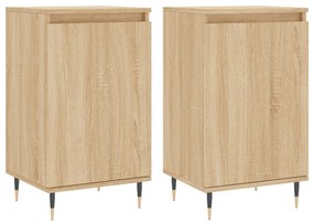 vidaXL Ντουλάπια 2 τεμ. Sonoma Δρυς 40x35x70 εκ. Επεξεργασμένο Ξύλο