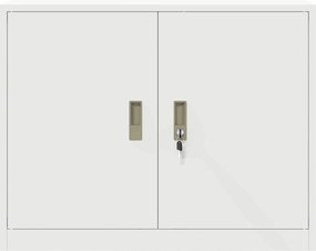 vidaXL Ντουλάπι αποθήκευσης Λευκός 90 x 40 x 70 cm Ατσάλι