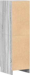 vidaXL Ντουλάπι Κουζίνας Γκρι sonoma 38x41,5x131,5 εκ. Επεξεργ. Ξύλο