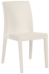 900-021 Καρέκλα Tiara Λευκό 41 x 53 x 85 Λευκό Πολυπροπυλένιο (PP), 1 Τεμάχιο