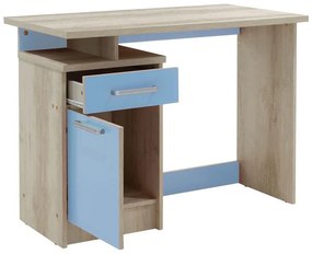 Γραφείο εργασίας Looney χρώμα castillo-μπλε 100x55x75εκ 100x55x75 εκ.