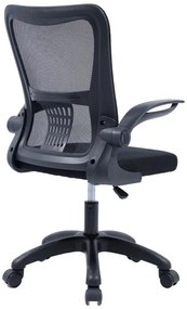Καρέκλα γραφείου εργασίας Annalise mesh μαύρο 57x53x90 εκ.