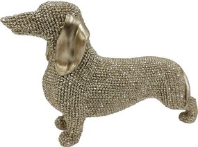 ΦΙΓΟΥΡΑ ΣΚΥΛΟΣ ΧΡΥΣΟΣ DACHSHUND ΠΟΛΥΡΕΖ. 18,5Χ5,8Χ11,9ΕΚ