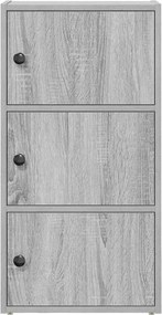 vidaXL Βιβλιοθήκη Γκρι Sonoma 40x24x77 εκ. από Επεξεργασμένο Ξύλο