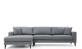Corner Sofa-Bed Nordic Corner Left (Chl+3R) Dark Grey