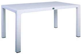 PELLO Τραπέζι Dining Κήπου- Βεράντας, PP Άσπρο