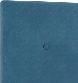 vidaXL Κεφαλάρι με κεφαλάρι Σκούρο Μπλε 80 cm Τεχνητό Δέρμα