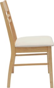 vidaXL Καρέκλες φαγητού 2 pcs Φυσικό 43 x 54 x 89 εκ.