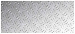 vidaXL Επιφάνειες Καρό 2 pcs Ασημί 90 x 40 cm Αλουμίνιο