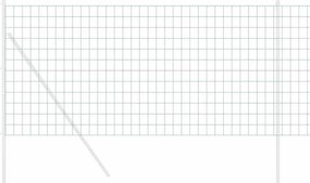 vidaXL Φράχτης Εuro Πράσινο 1,2 x 10 m Σίδηρος με επικάλυψη PVC