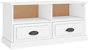 vidaXL Έπιπλο Τηλεόρασης Λευκό 93 x 35,5 x 45 εκ. Επεξεργασμένο Ξύλο