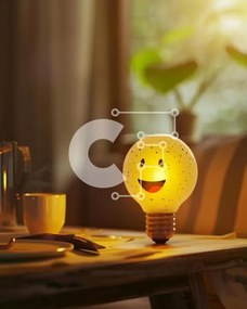 Intra Συλλεκτικό Ξύλινο Παζλ Plywood 4mm - Λάμπα χαμογελαστή στο τραπέζι με κατσαρόλες και τηγάνια Σε Ξύλινο Κουτί - Διαστάσεις: 10x10 cm – 25 κομμάτια