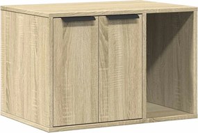 vidaXL Τουαλέτα Γάτας Περίφραξη Sonoma Δρυς 60x40x40εκ Επεξεργασμ Ξύλο