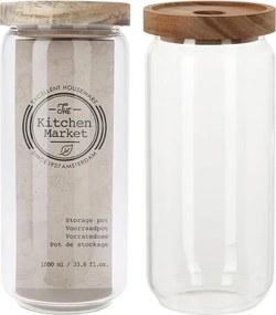 Γυάλινο δοχείο τροφίμων EH Kitchen Naturals - 1L