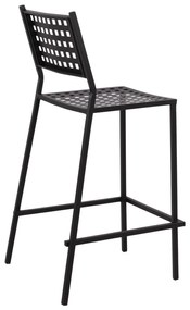 Σκαμπό Μπαρ OLYMPIAS C5528.01 Μαύρο Μεταλλικό 47x58x111 εκ. 47x58x111 εκ.