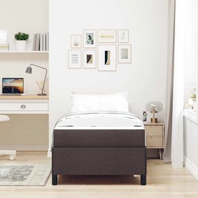 vidaXL Κρεβάτι με ελατήρια Καφέ 100 x 200 cm