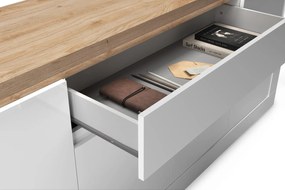 Έπιπλο Τηλεόρασης Ανθρακί Οξειδωμένο 121x43x57