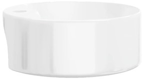 vidaXL Νιπτήρας Στρογγυλός Λευκός 40 x 14,5 εκ. Κεραμικός