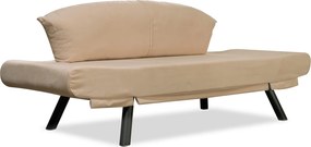 Διθέσιος Καναπές Κρεβάτι Κρέμα BOFAS 177x75x87