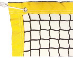 Δίχτυ Beach Tennis Minerva 2.5mm Συρματόσχοινο Κίτρινο BT2 Plus