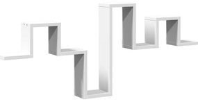 vidaXL Ράφι Τοίχου Λευκό 104,5x10x43 εκ. από Επεξεργασμένο Ξύλο