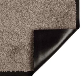 vidaXL Χαλάκι Εξώπορτας Μπεζ 60 x 40 x 1.2 εκ. Ύφασμα τέντι