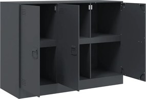 vidaXL Μπουφές Ανθρακί 99x39x73 εκ. από Ατσάλι