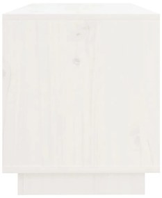 vidaXL Έπιπλο Τηλεόρασης Λευκό 74 x 34 x 40 εκ. από Μασίφ Ξύλο Πεύκου