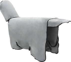 vidaXL Σαμάρι Ίππου Φωτεινό γκρι και ροζ Πολυεστέρας