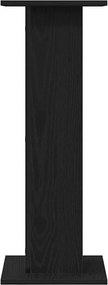 vidaXL Βάση φυτών 2 pcs Μαύρη Οξυά 30 x 30 x 80 cm Επεξεργασμένο ξύλο