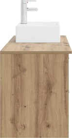 vidaXL Σετ Επίπλων Μπάνιου 2 τμχ. Artisan Δρυς Επεξεργασμένο Ξύλο