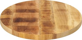 vidaXL Επιφάνεια Τραπεζιού Οβάλ 110x40x2,5 εκ. Μασίφ Ξύλο Μάνγκο